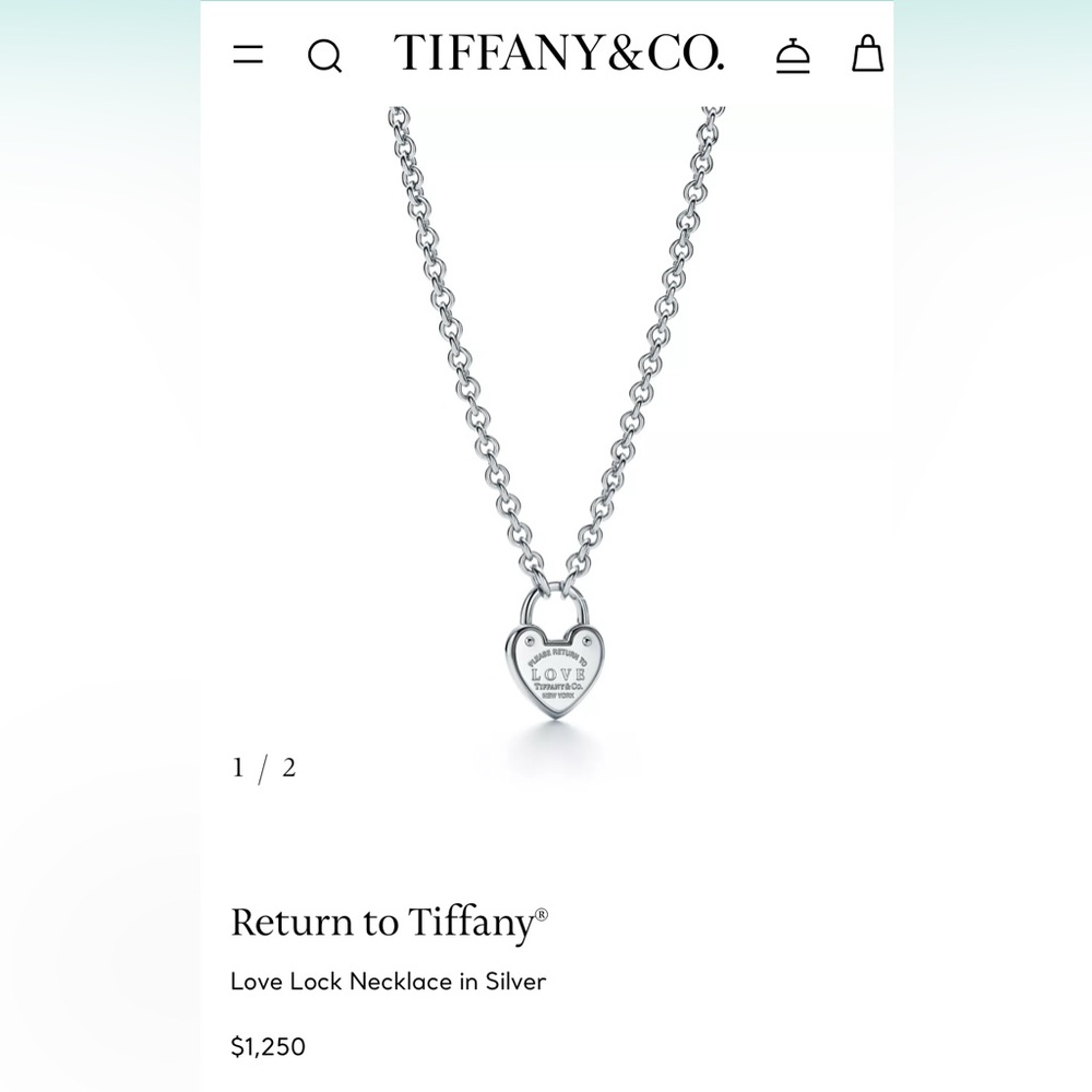 Tiffany & Co. Silver Heart Lock Pendant